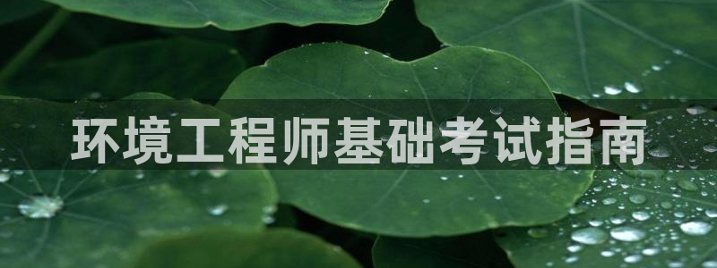彩名堂是不是坑人的：环境工程师基础考试指南