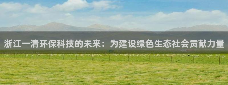 彩名堂预测：浙江一清环保科技的未来：